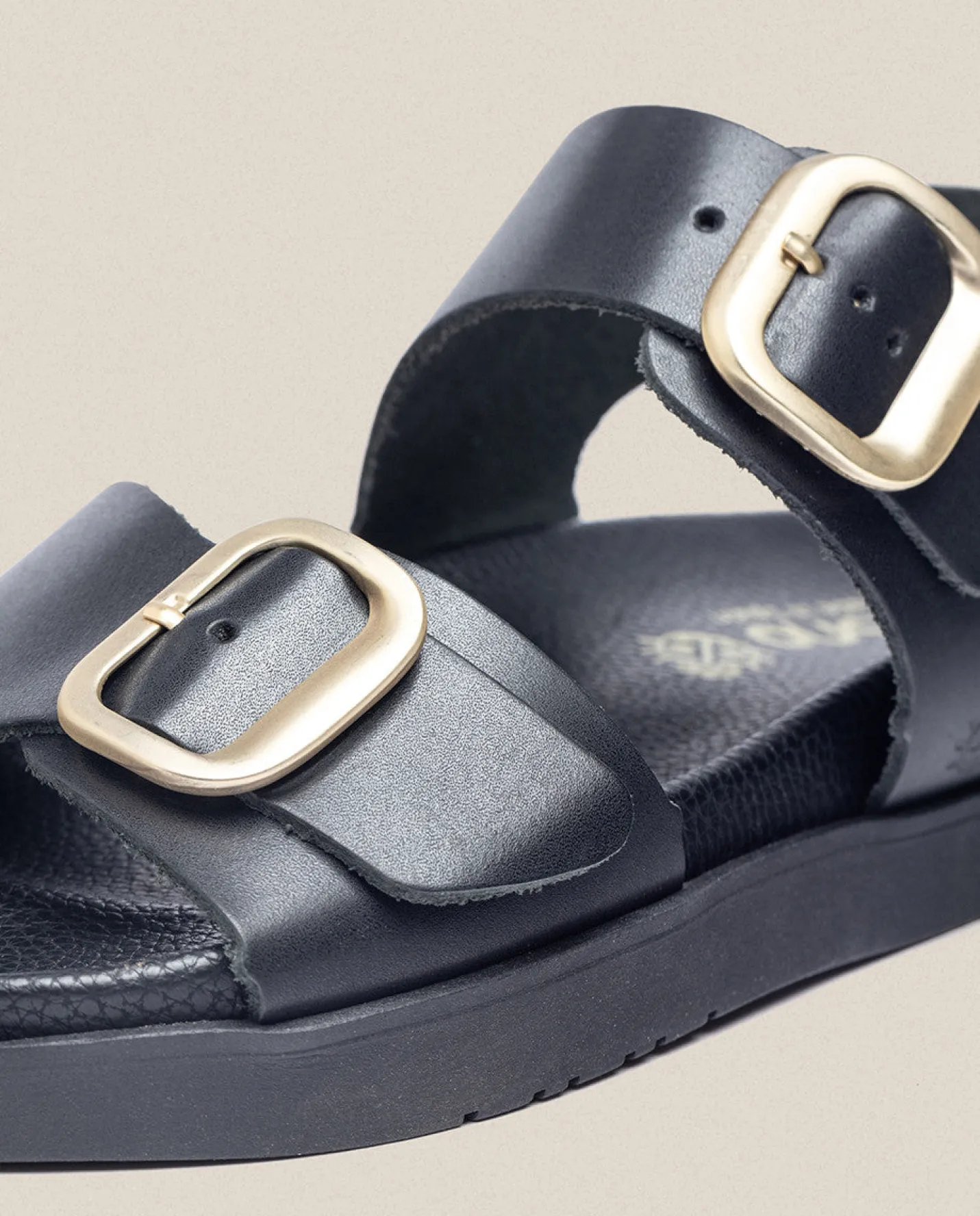 Flat Sandals|Yokono Sandalia Plana Morena 002 Negro