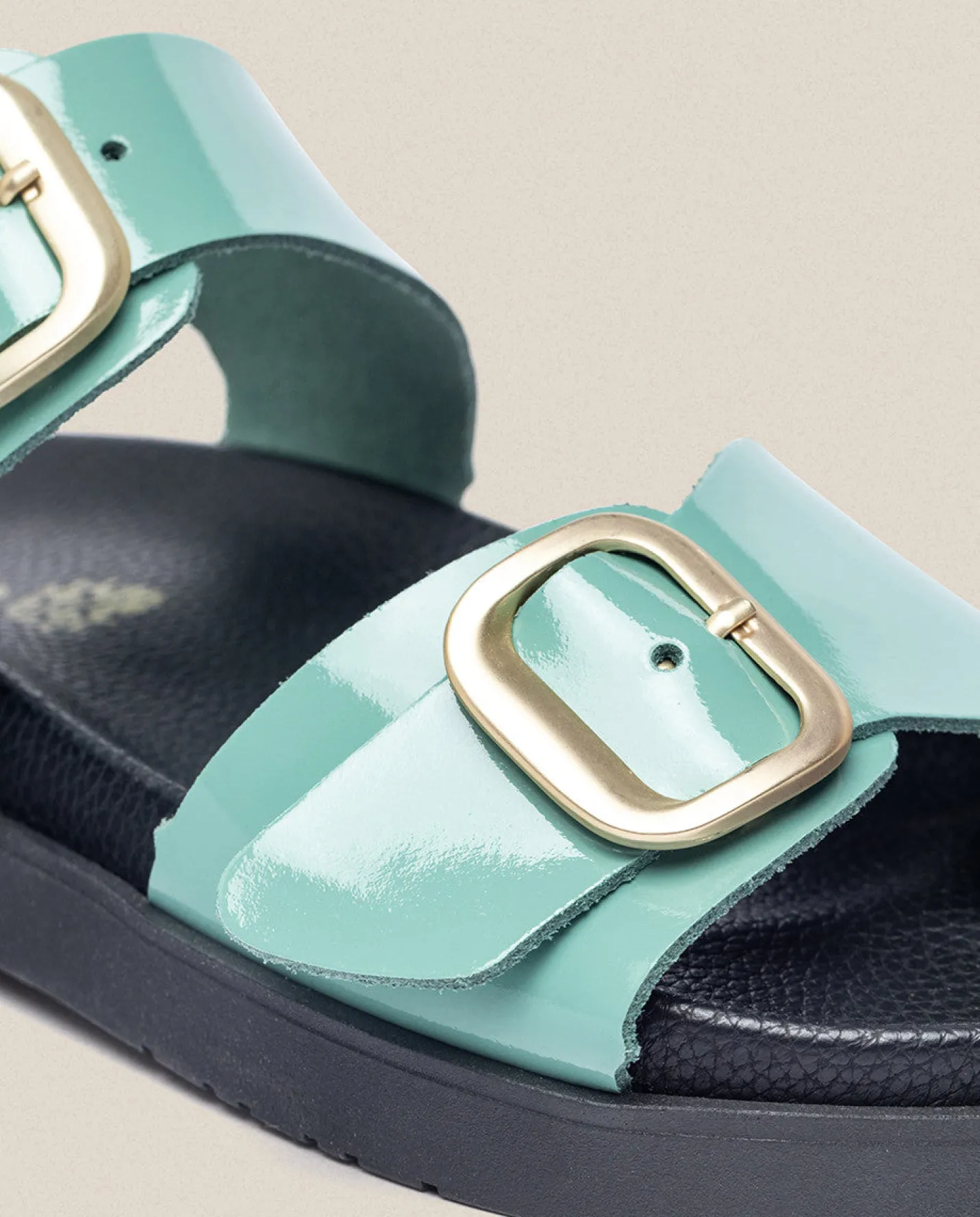 Flat Sandals|Yokono Sandalia Plana Morena 002 Verde