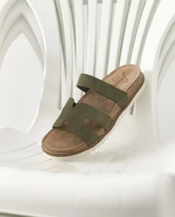 Flat Sandals|Yokono Sandalia Plana Petra 125 Verde