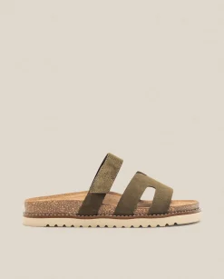 Flat Sandals|Yokono Sandalia Plana Petra 125 Verde