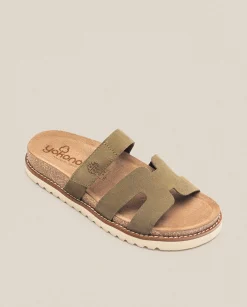 Flat Sandals|Yokono Sandalia Plana Petra 125 Verde