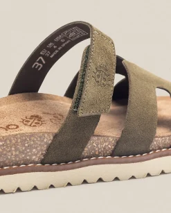Flat Sandals|Yokono Sandalia Plana Petra 125 Verde