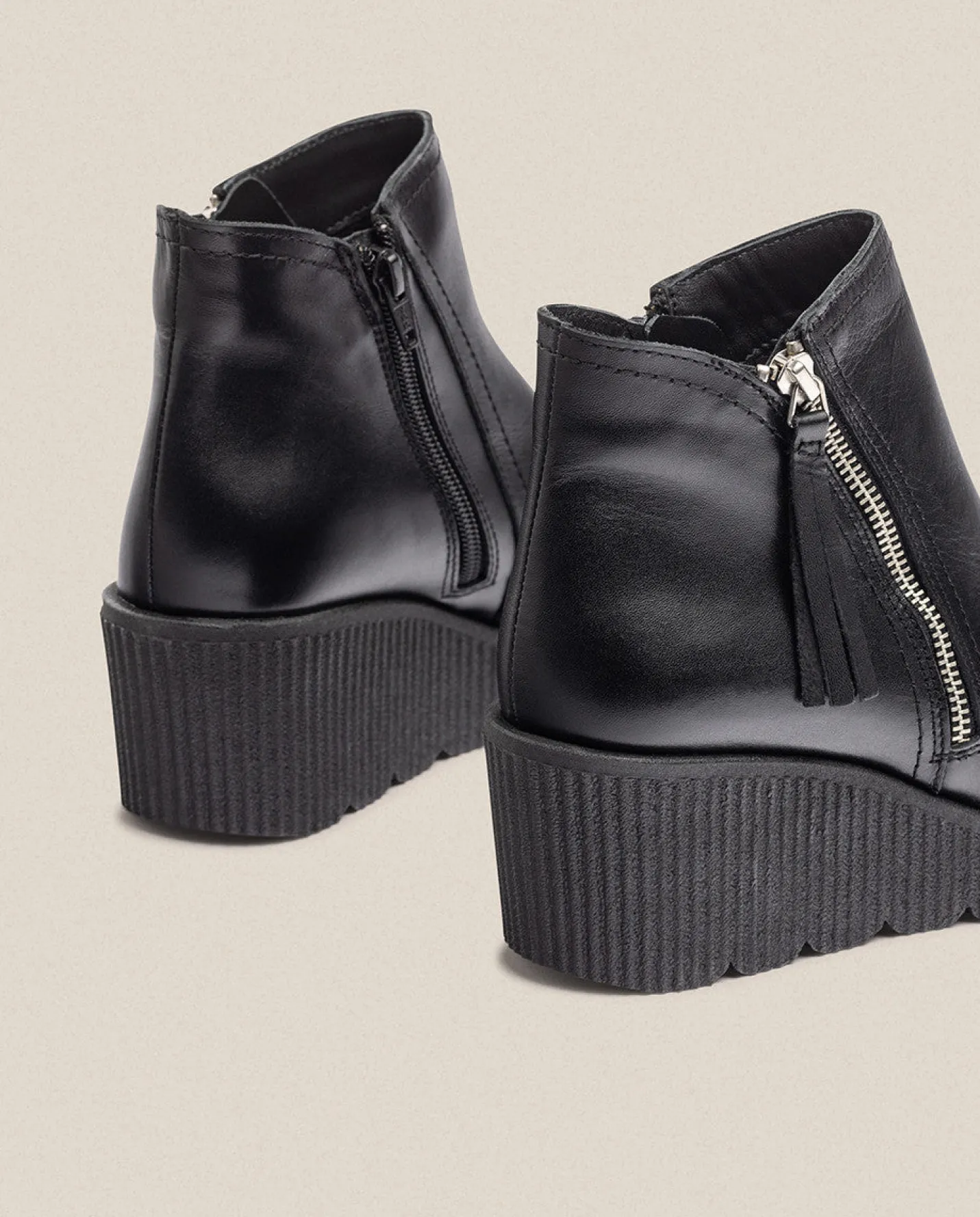 Ankle Boots|Yokono Wedge Ankle Boot MADONA-007 Black