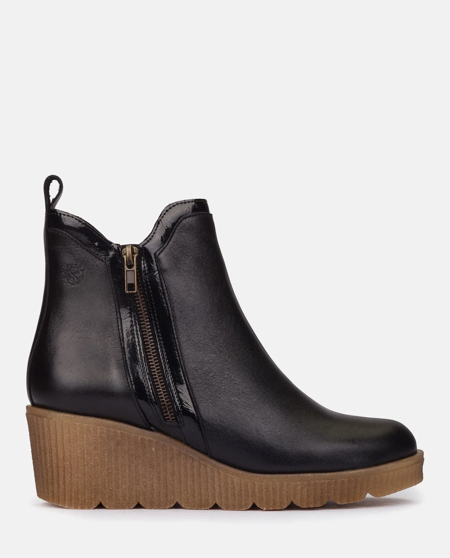 Ankle Boots|Yokono Wedge Booty MADONA-002 Black