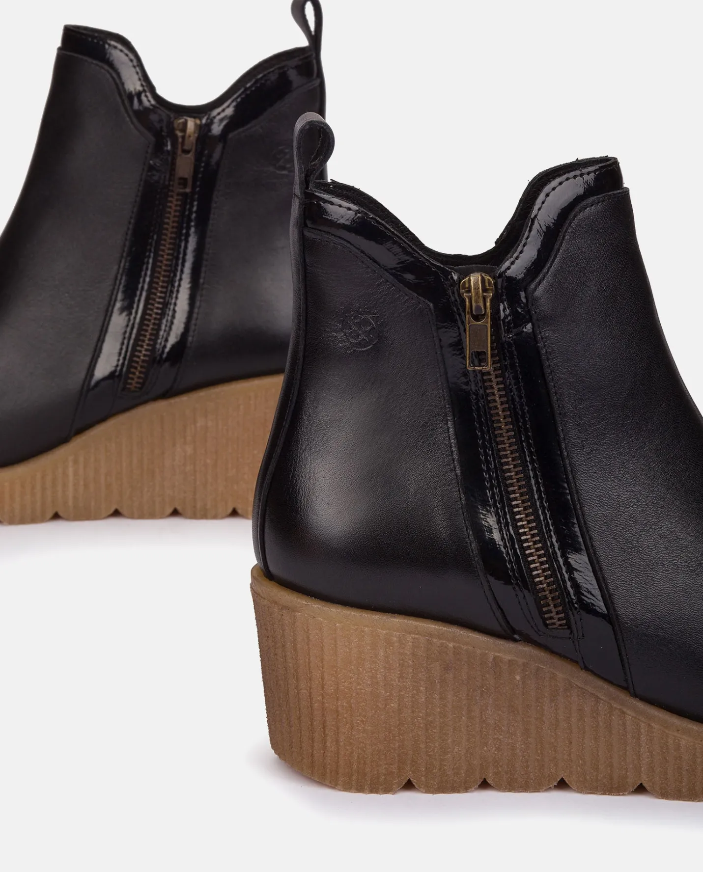 Ankle Boots|Yokono Wedge Booty MADONA-002 Black