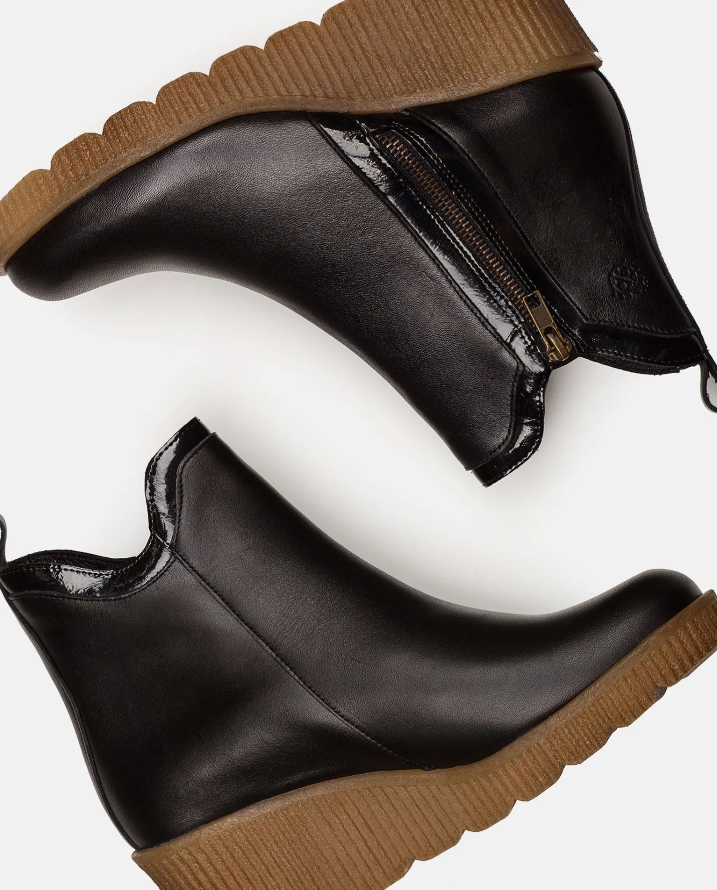Ankle Boots|Yokono Wedge Booty MADONA-002 Black