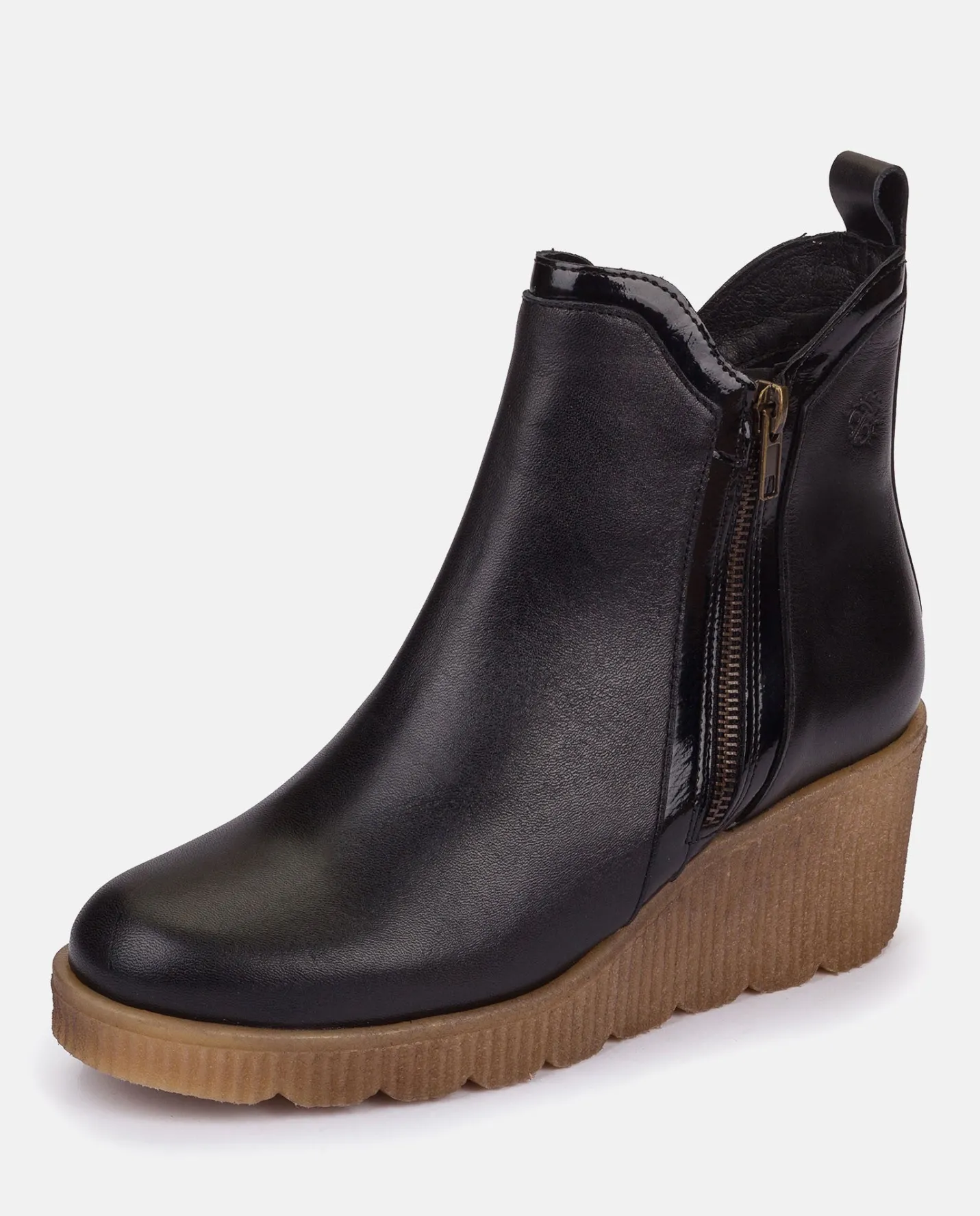 Ankle Boots|Yokono Wedge Booty MADONA-002 Black