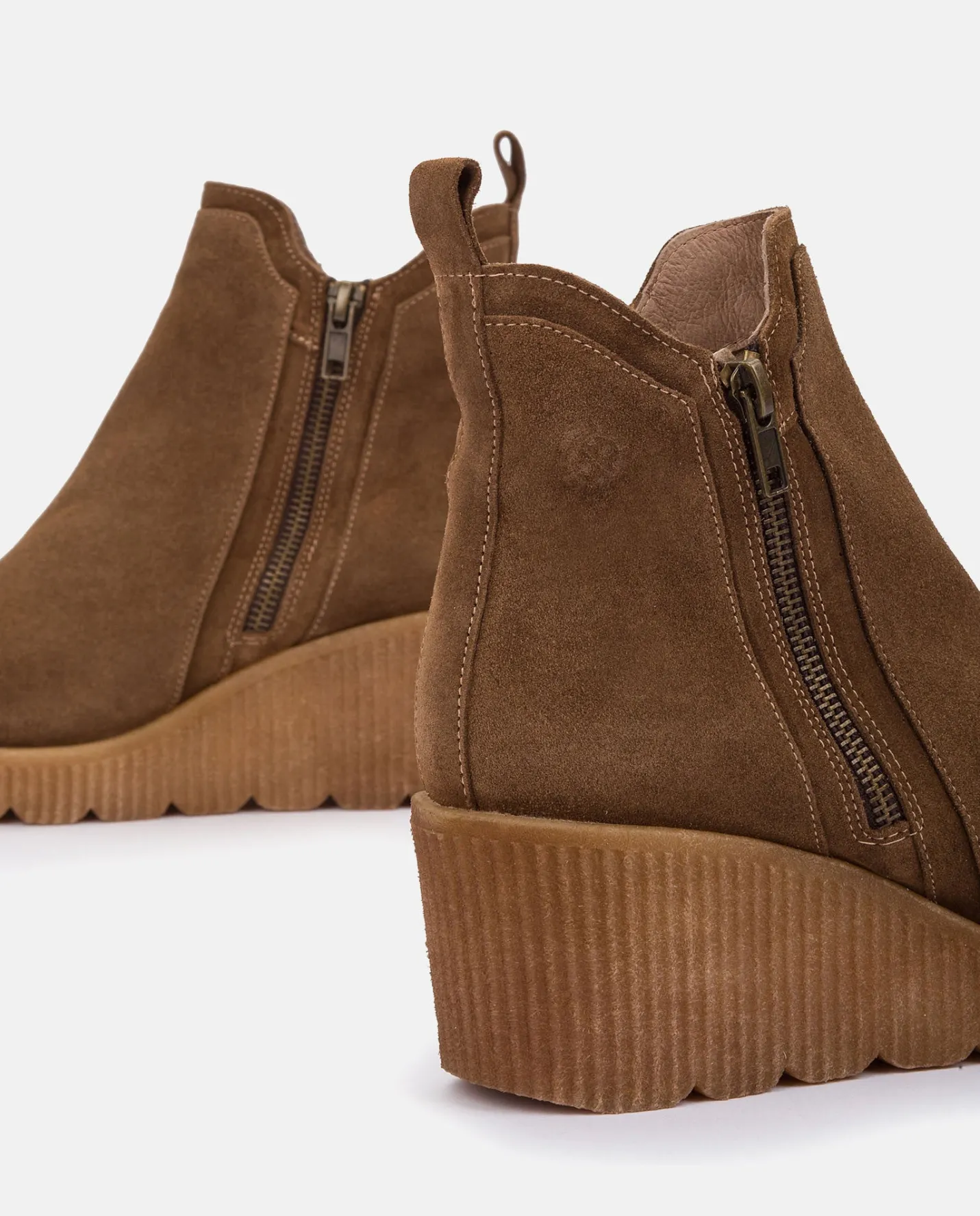 Ankle Boots|Yokono Wedge Booty MADONA-002 Brown