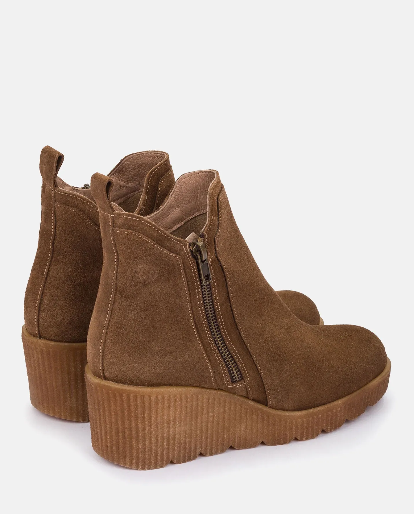 Ankle Boots|Yokono Wedge Booty MADONA-002 Brown