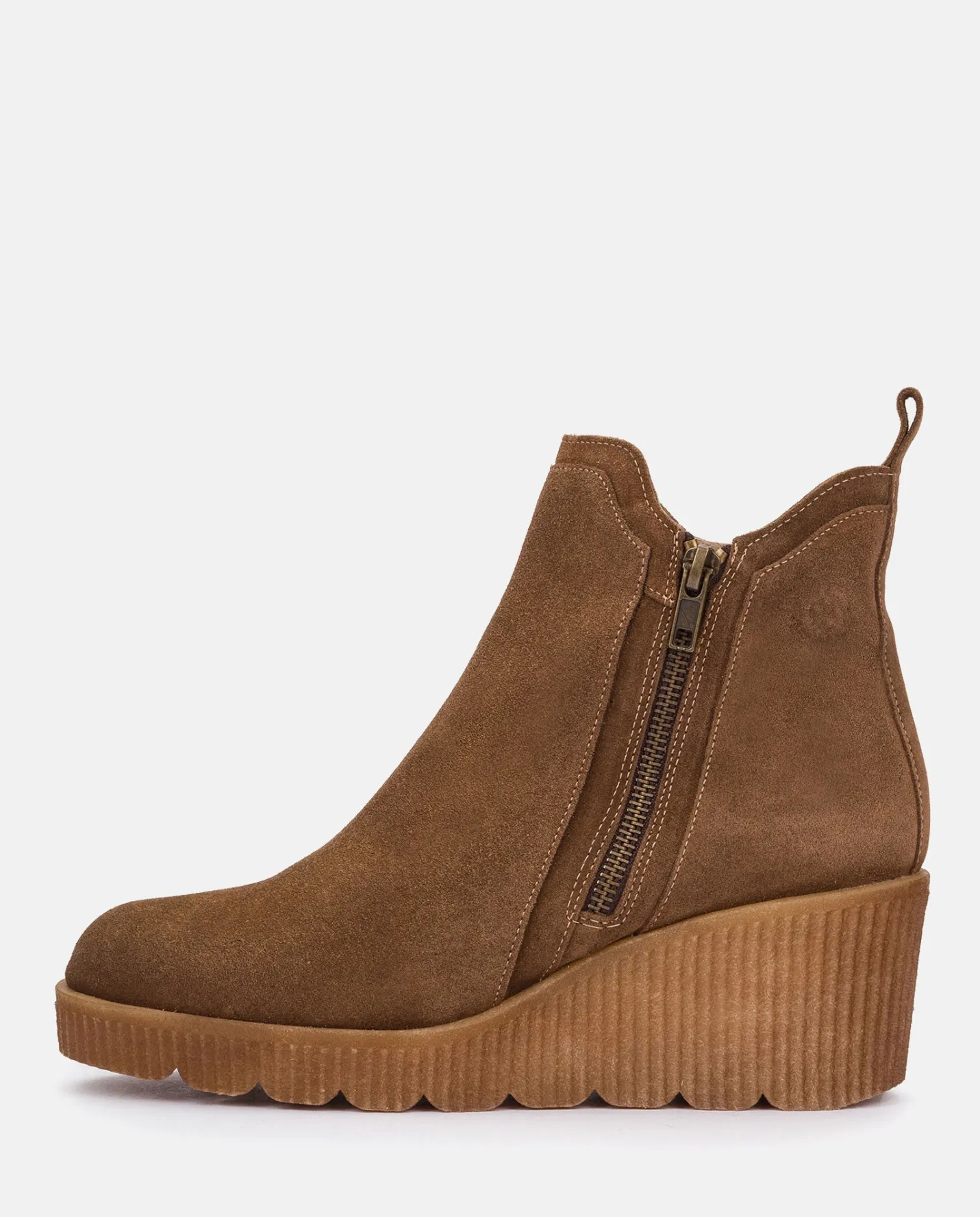 Ankle Boots|Yokono Wedge Booty MADONA-002 Brown