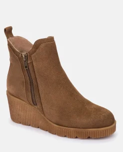 Ankle Boots|Yokono Wedge Booty MADONA-002 Brown