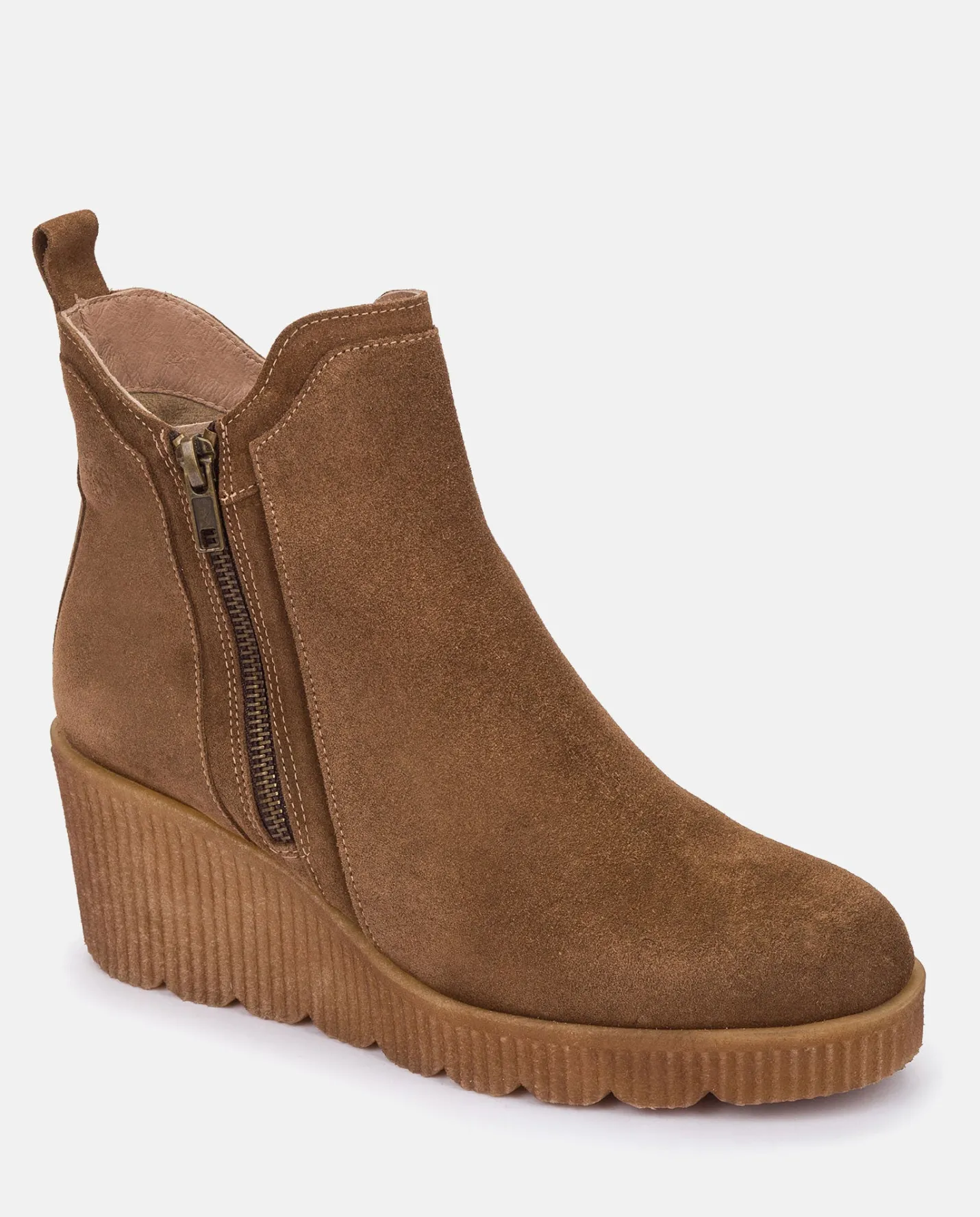 Ankle Boots|Yokono Wedge Booty MADONA-002 Brown