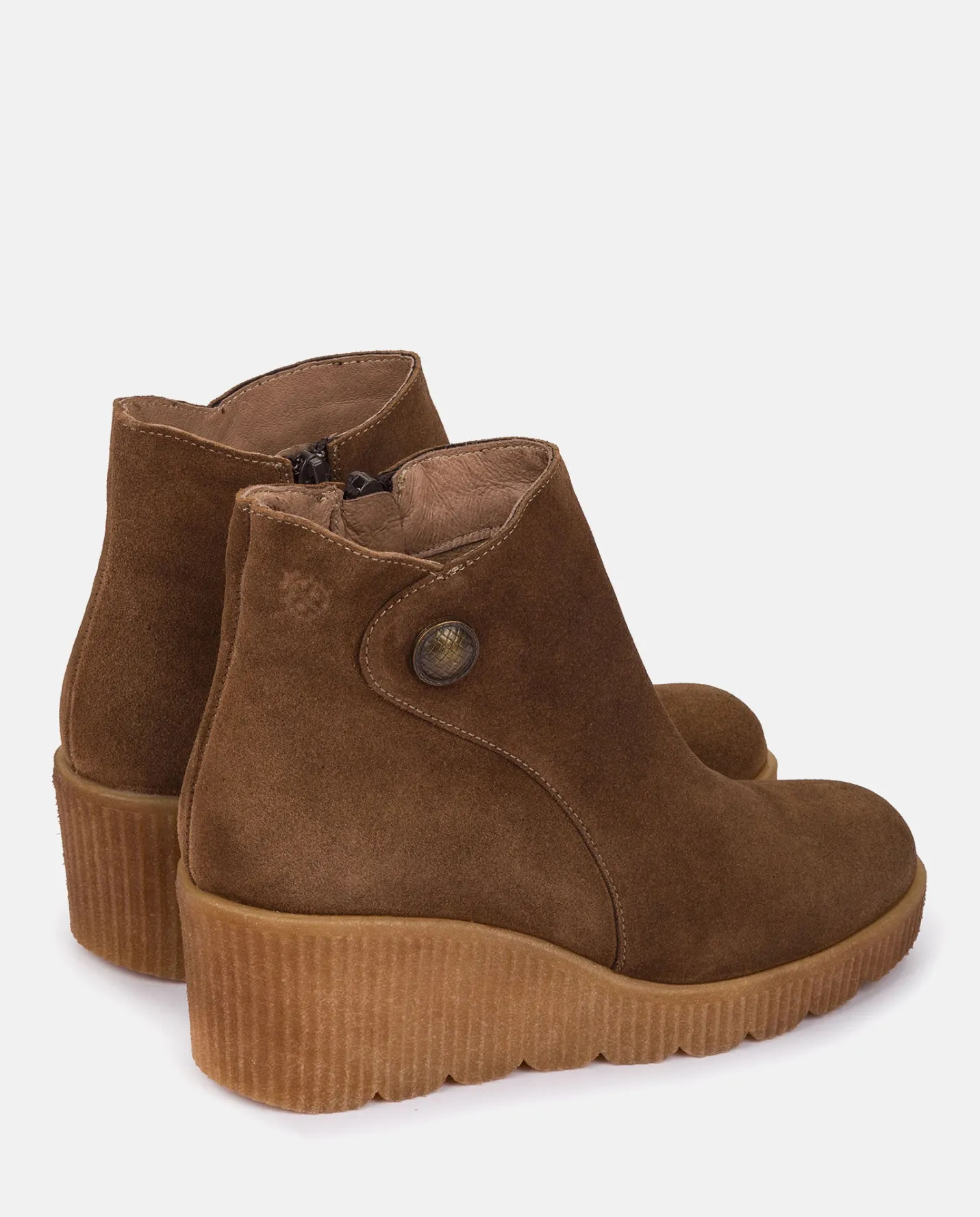 Ankle Boots|Yokono Wedge Booty MADONA-003 Brown