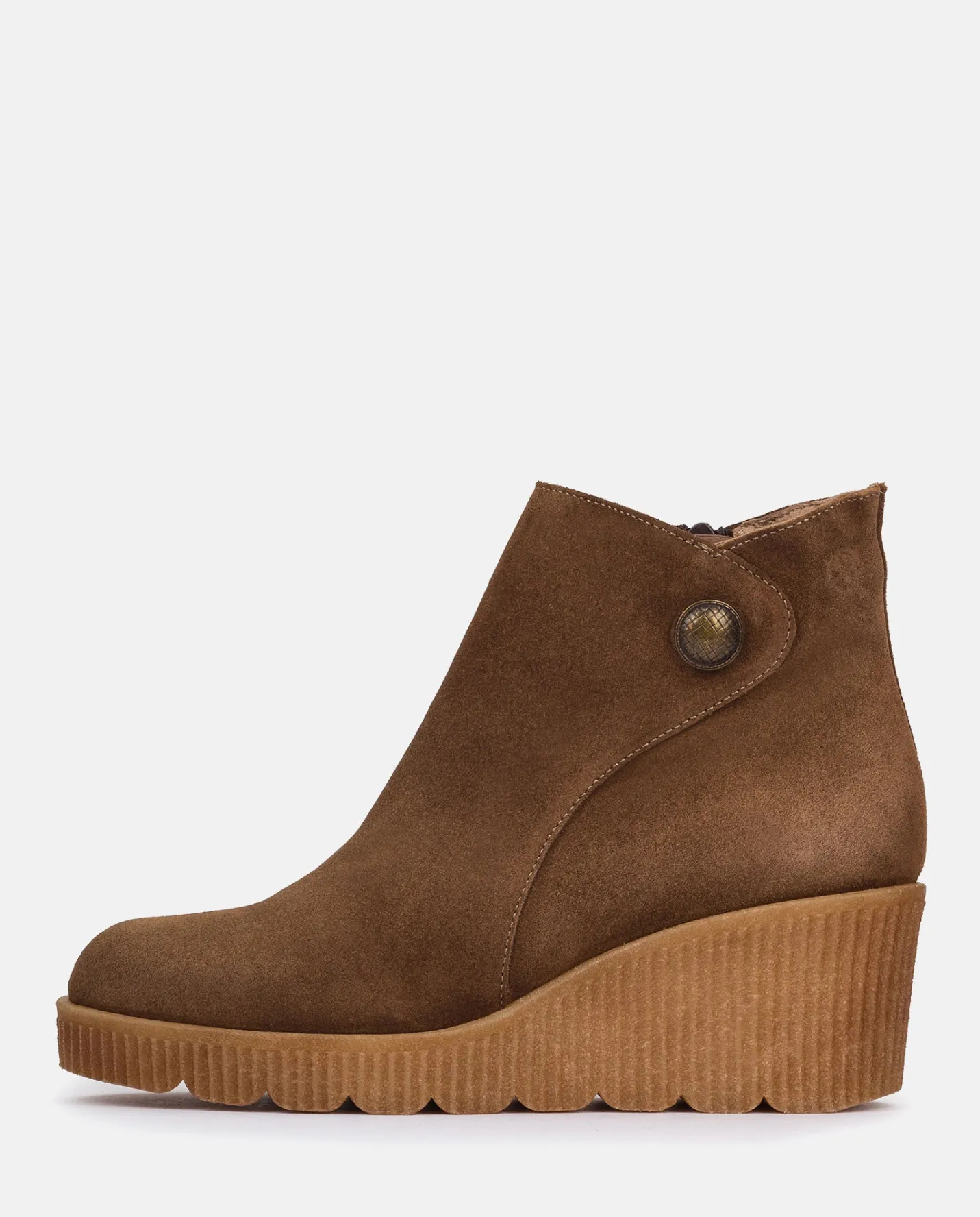 Ankle Boots|Yokono Wedge Booty MADONA-003 Brown