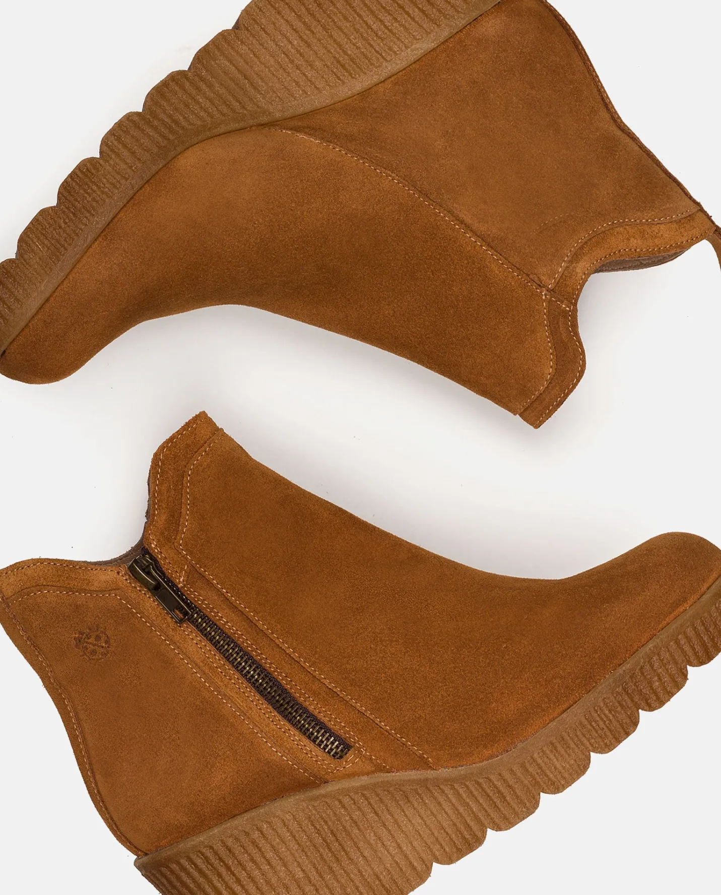 Ankle Boots|Yokono Wedge Booty MADONA-002 Leather