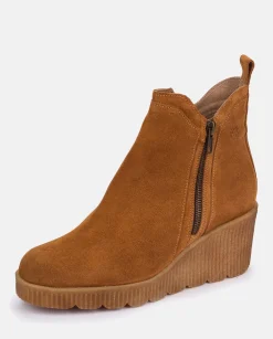 Ankle Boots|Yokono Wedge Booty MADONA-002 Leather