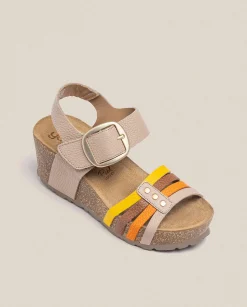 Wedge Sandals|Yokono Wedge Sandal BARI 304 Beige