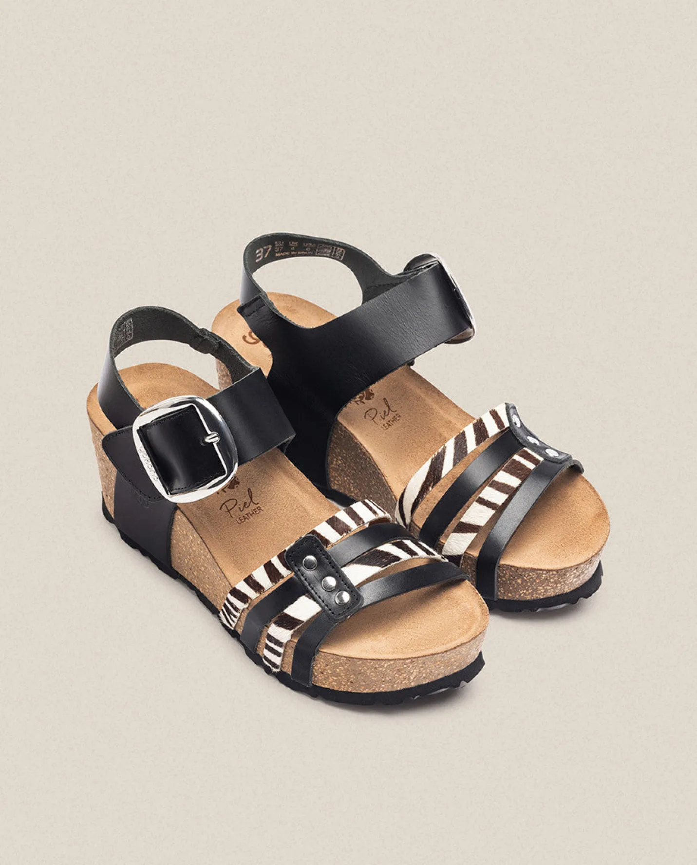 Wedge Sandals|Yokono Wedge Sandal BARI 304 Black