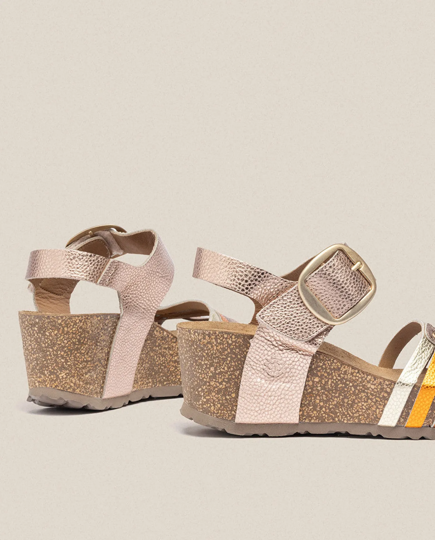 Wedge Sandals|Yokono Wedge Sandal BARI 304 Pink