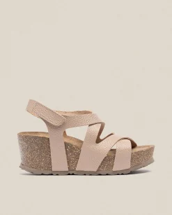 Wedge Sandals|Yokono Wedge Sandal BARI-303 Beige