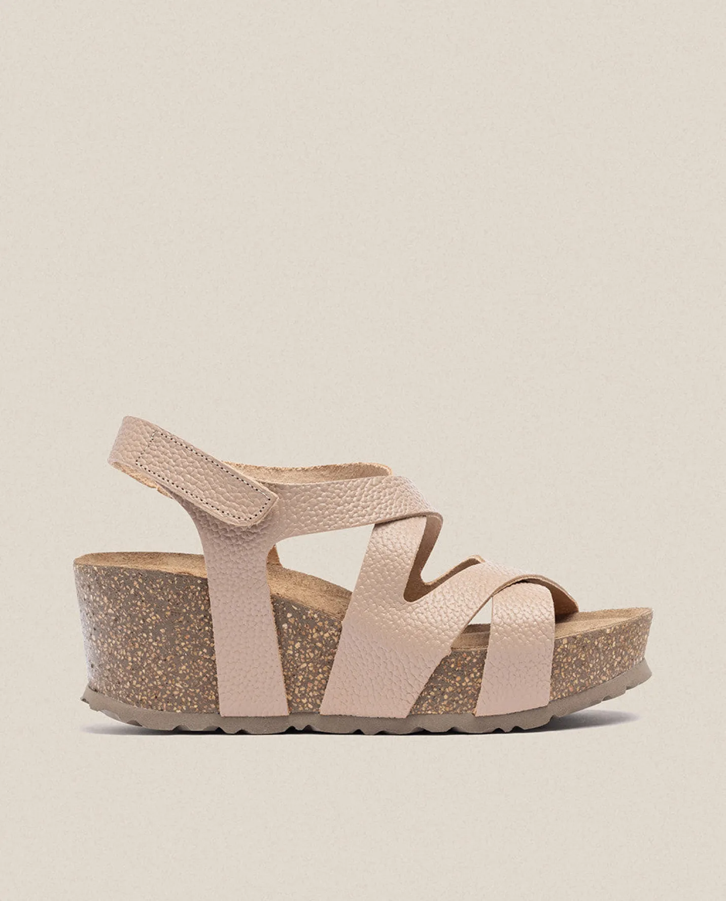 Wedge Sandals|Yokono Wedge Sandal BARI-303 Beige