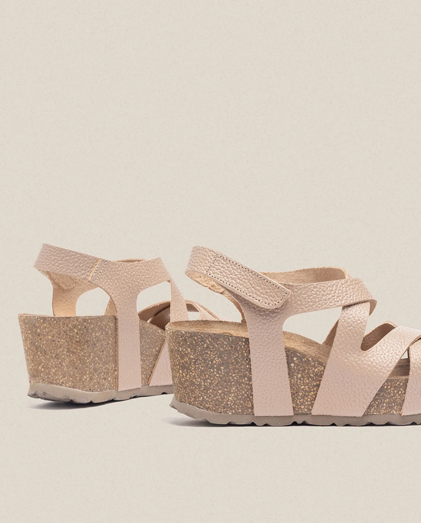 Wedge Sandals|Yokono Wedge Sandal BARI-303 Beige