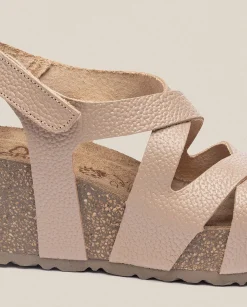 Wedge Sandals|Yokono Wedge Sandal BARI-303 Beige