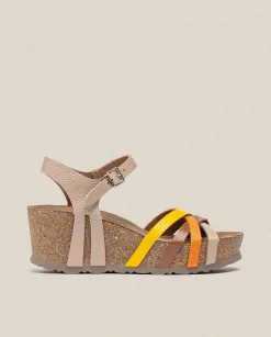 Wedge Sandals|Yokono Wedge Sandal BARI-302 Beige