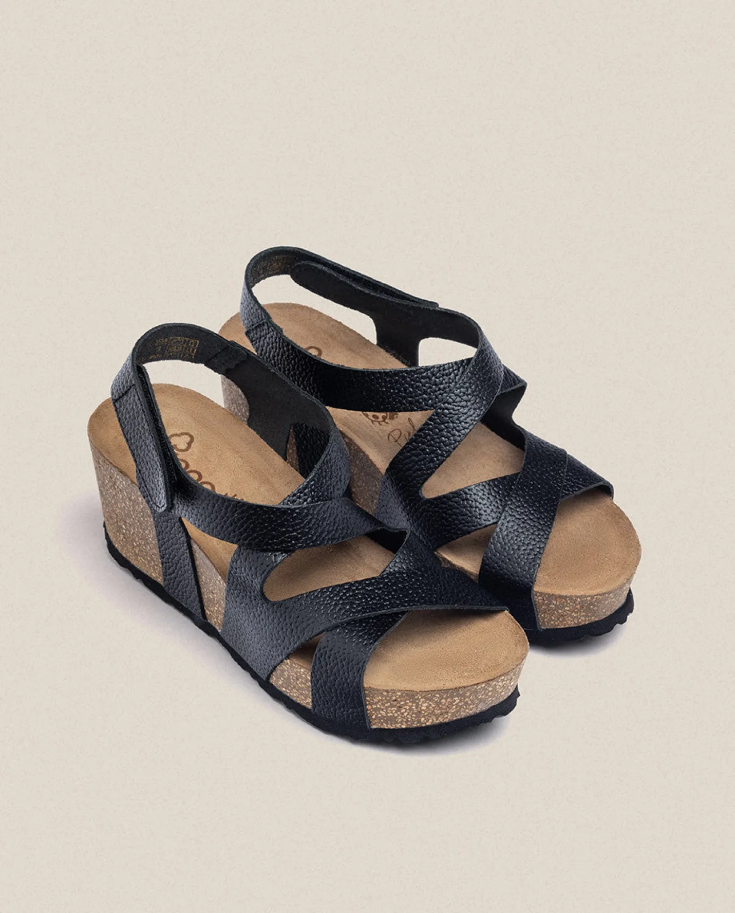 Wedge Sandals|Yokono Wedge Sandal BARI-303 Black