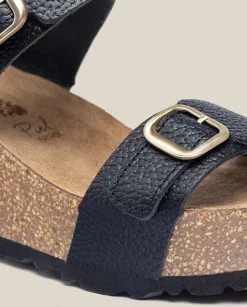Wedge Sandals|Yokono Wedge Sandal BARI-301 Black