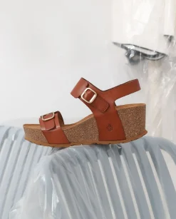 Wedge Sandals|Yokono Wedge Sandal BARI-301 Brown
