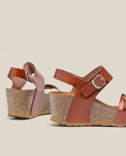 Wedge Sandals|Yokono Wedge Sandal BARI-301 Brown