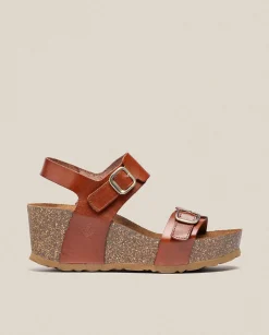 Wedge Sandals|Yokono Wedge Sandal BARI-301 Brown