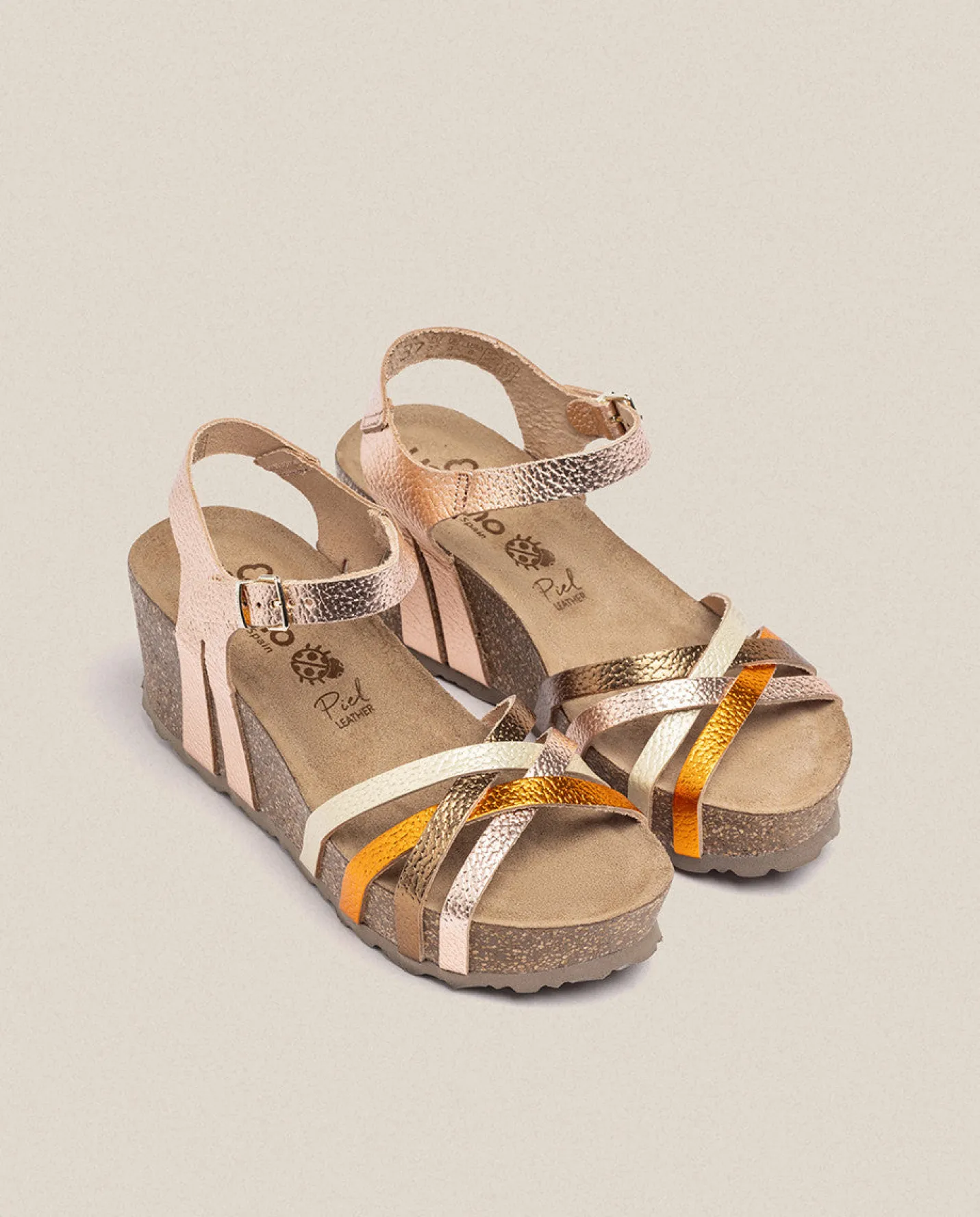 Wedge Sandals|Yokono Wedge Sandal BARI-302 Pink