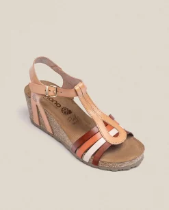 Wedge Sandals|Yokono Wedge Sandal CADIZ-301 Beige