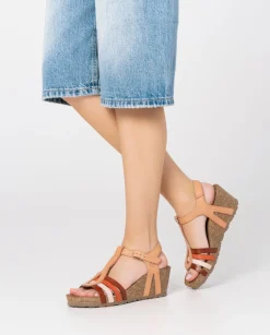 Wedge Sandals|Yokono Wedge Sandal CADIZ-301 Beige