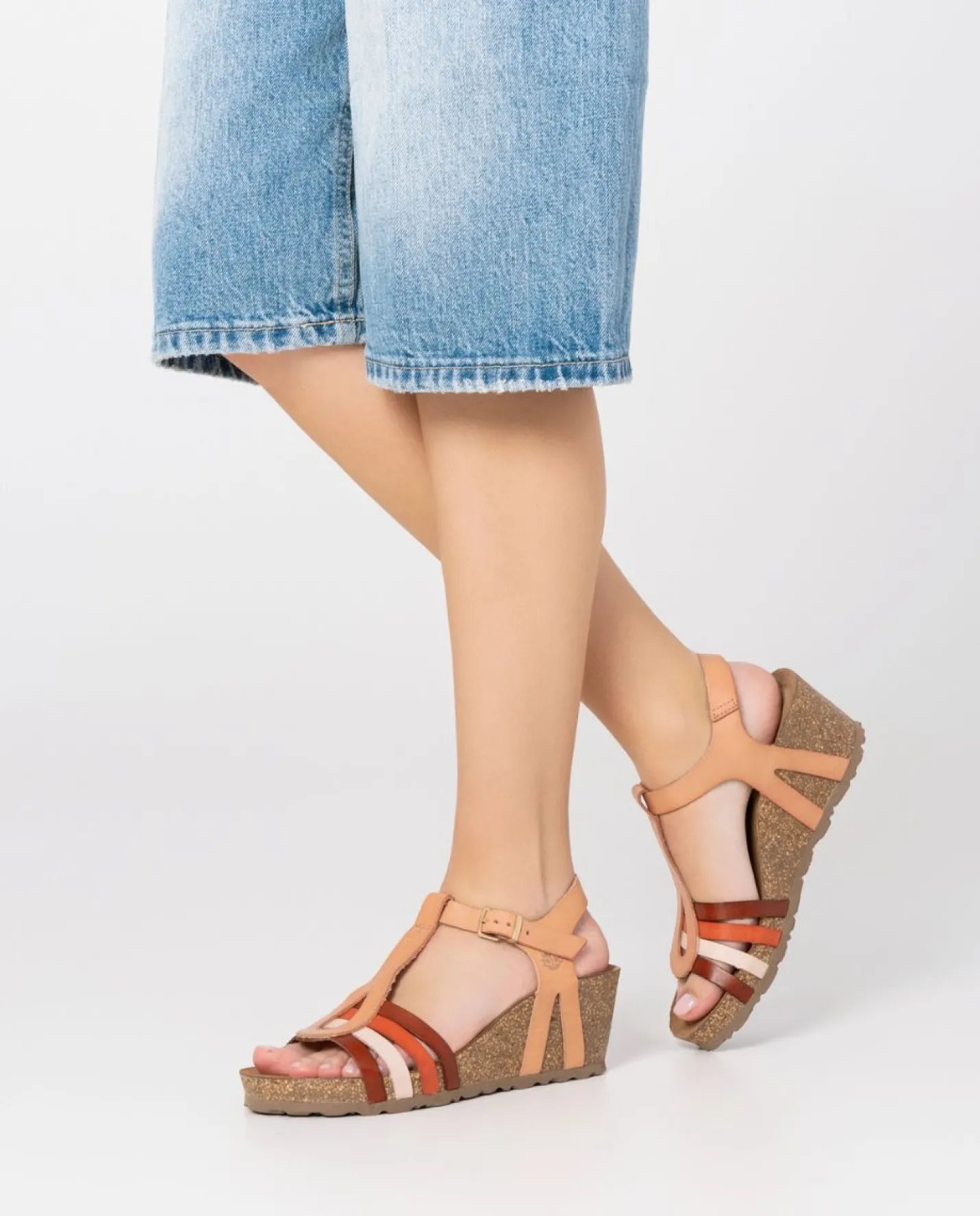 Wedge Sandals|Yokono Wedge Sandal CADIZ-301 Beige