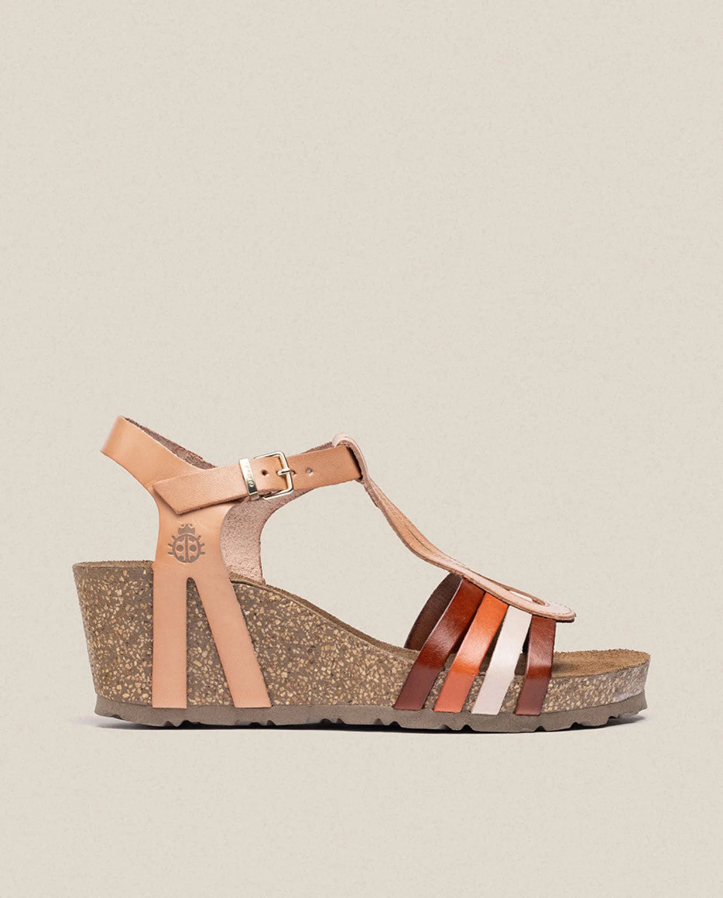 Wedge Sandals|Yokono Wedge Sandal CADIZ-301 Beige