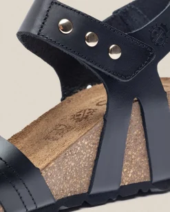 Wedge Sandals|Yokono Wedge Sandal CADIZ-303 Black