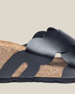 Wedge Sandals|Yokono Wedge Sandal CADIZ-300 Black
