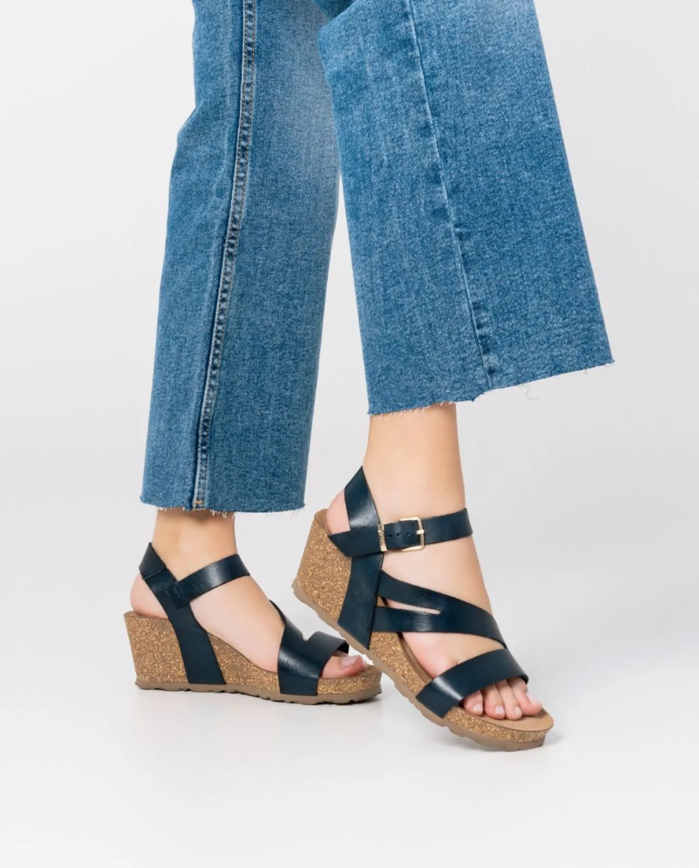 Wedge Sandals|Yokono Wedge Sandal CADIZ-302 Blue