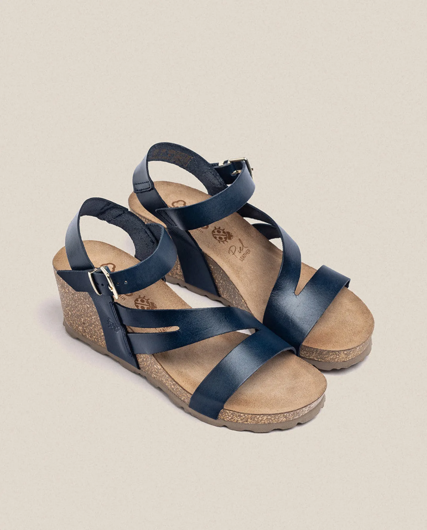 Wedge Sandals|Yokono Wedge Sandal CADIZ-302 Blue
