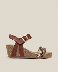 Wedge Sandals|Yokono Wedge Sandal CADIZ-306 Brown