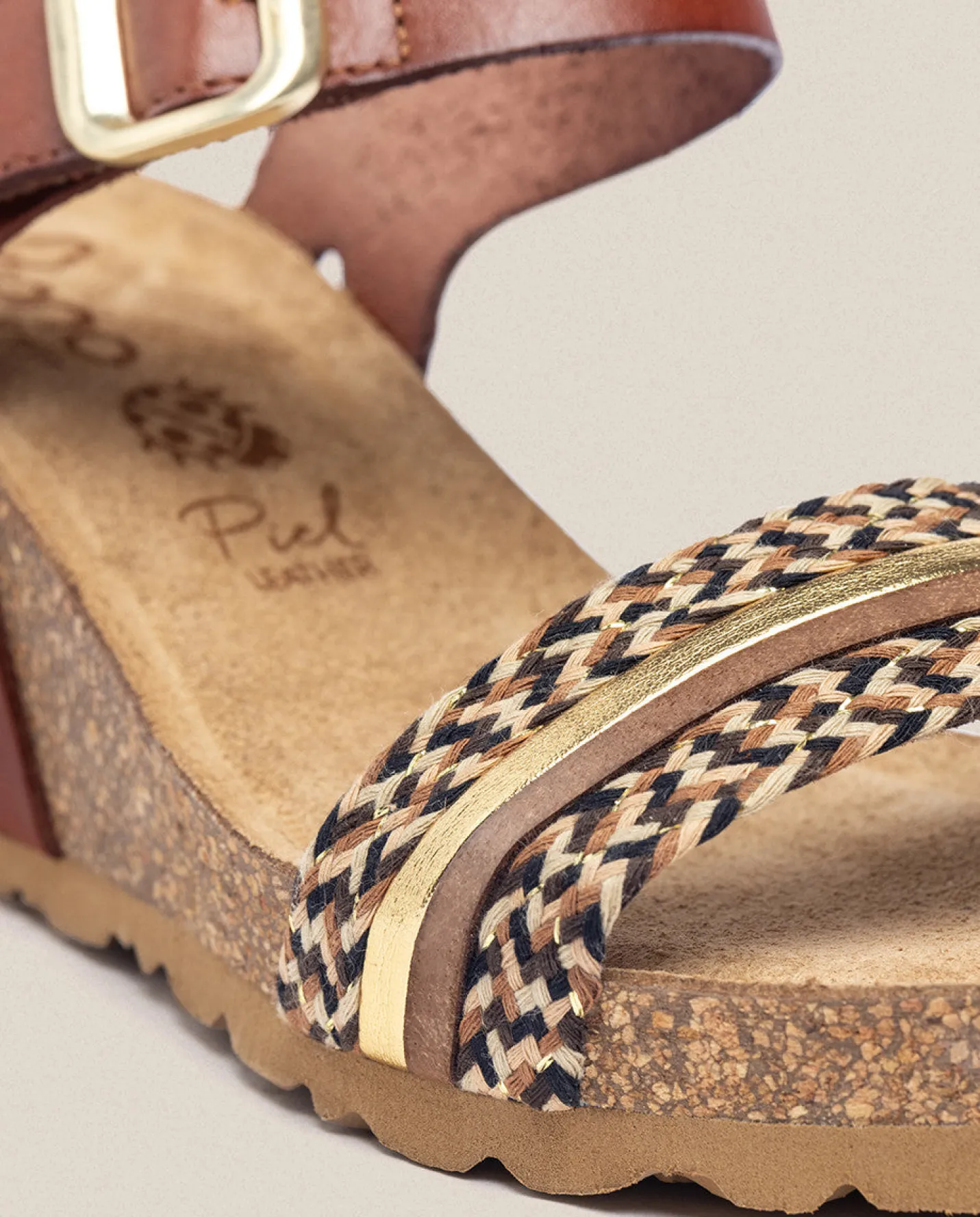 Wedge Sandals|Yokono Wedge Sandal CADIZ-306 Brown