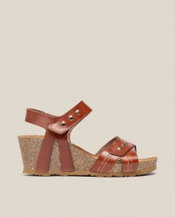 Wedge Sandals|Yokono Wedge Sandal CADIZ-303 Brown
