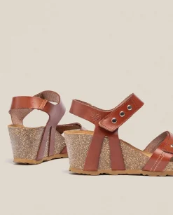 Wedge Sandals|Yokono Wedge Sandal CADIZ-303 Brown