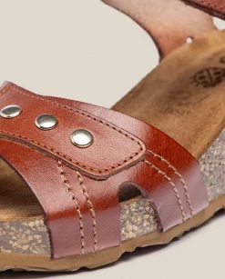 Wedge Sandals|Yokono Wedge Sandal CADIZ-303 Brown