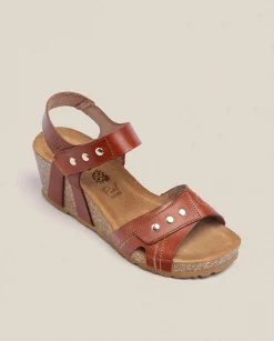 Wedge Sandals|Yokono Wedge Sandal CADIZ-303 Brown