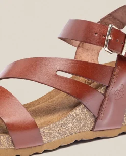 Wedge Sandals|Yokono Wedge Sandal CADIZ-302 Brown