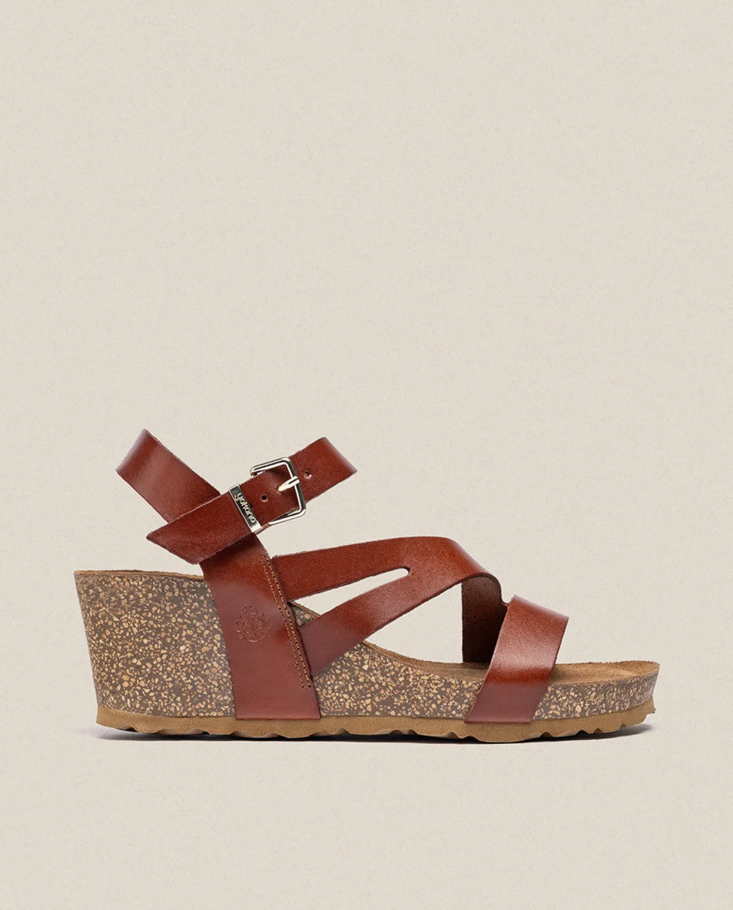 Wedge Sandals|Yokono Wedge Sandal CADIZ-302 Brown